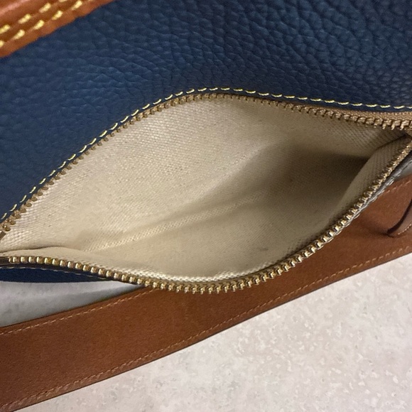 Dooney & Bourke Blue and Brown Shoulder Bag - Picture 13 of 14